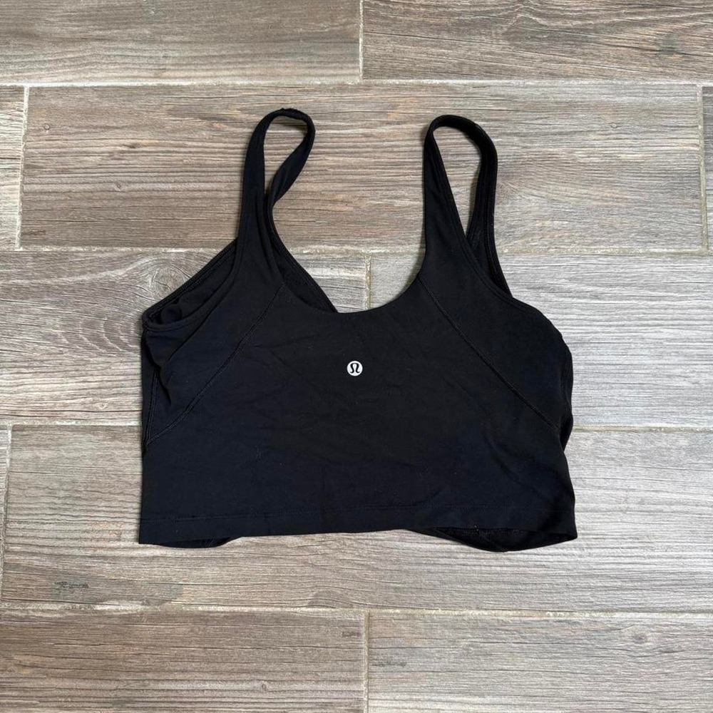 Lululemon black sports bra size 10